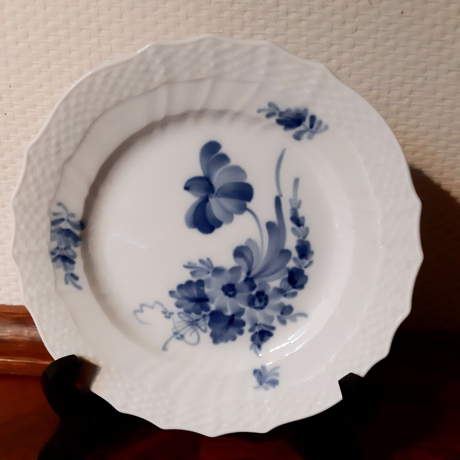 4 x BLUE FLOWER CURVED 16 cm Plates # 10 - 1626 Royal Copenhagen 1969 - 74 1st