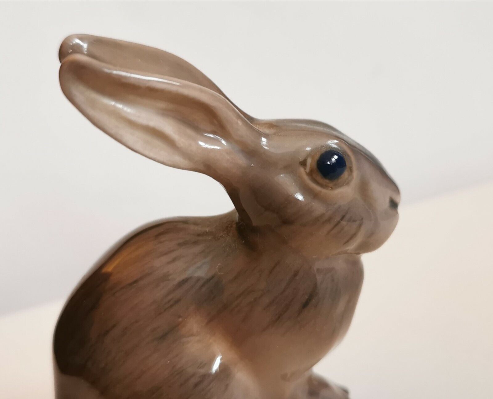 Vintage Rare Dahl Jensen Brown Rabbit Figurine Royal Copenhagen Kaninchen 1141