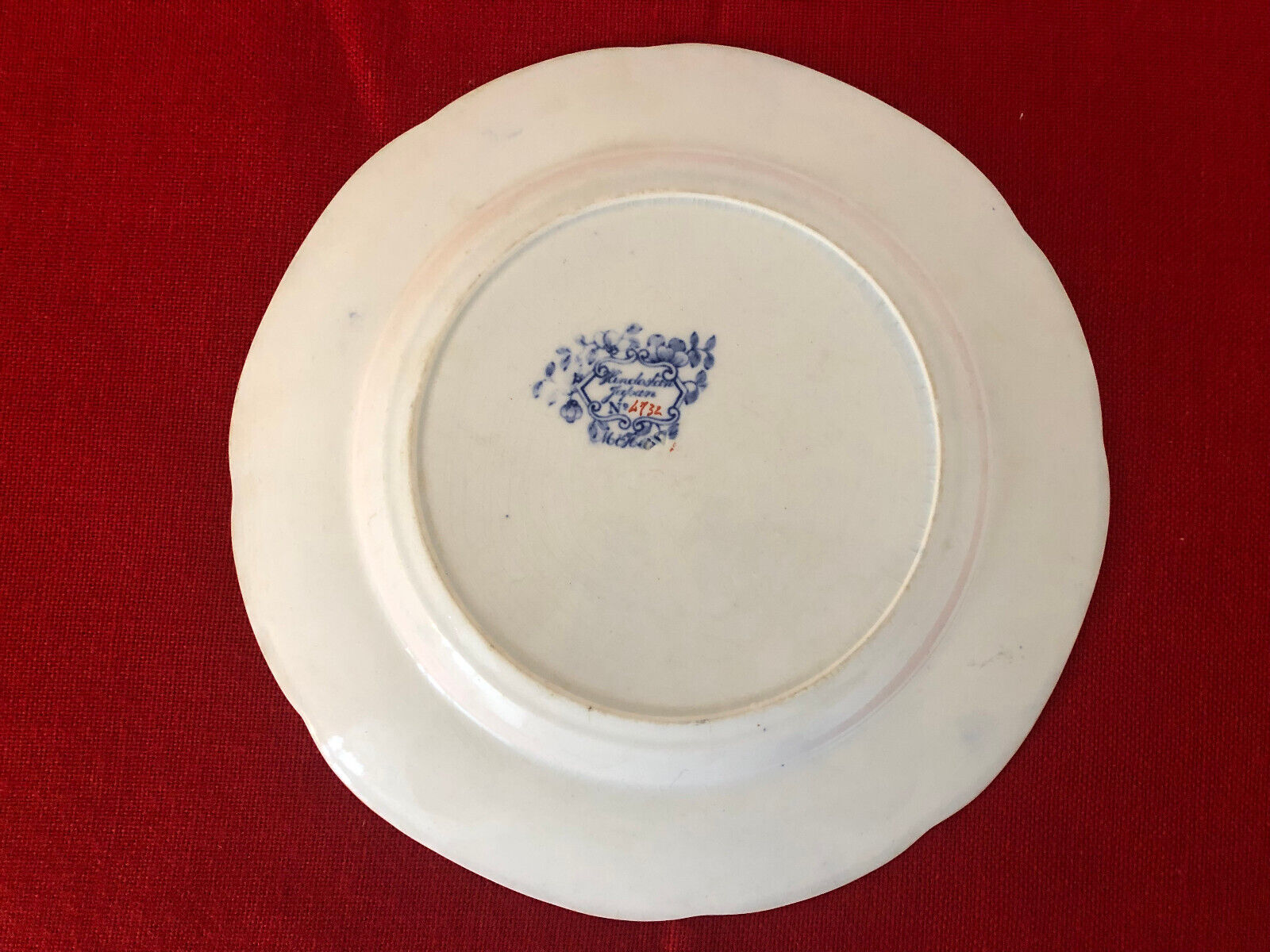 Minton-Hollins Antique Stoneware Plate Victorian Chinoiserie  c1850 235 Cm