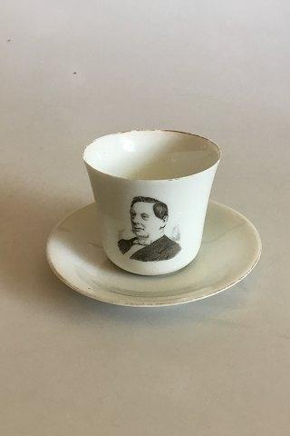 Bing  Grondahl 6 Coffee Cups with Portraits of Politicians