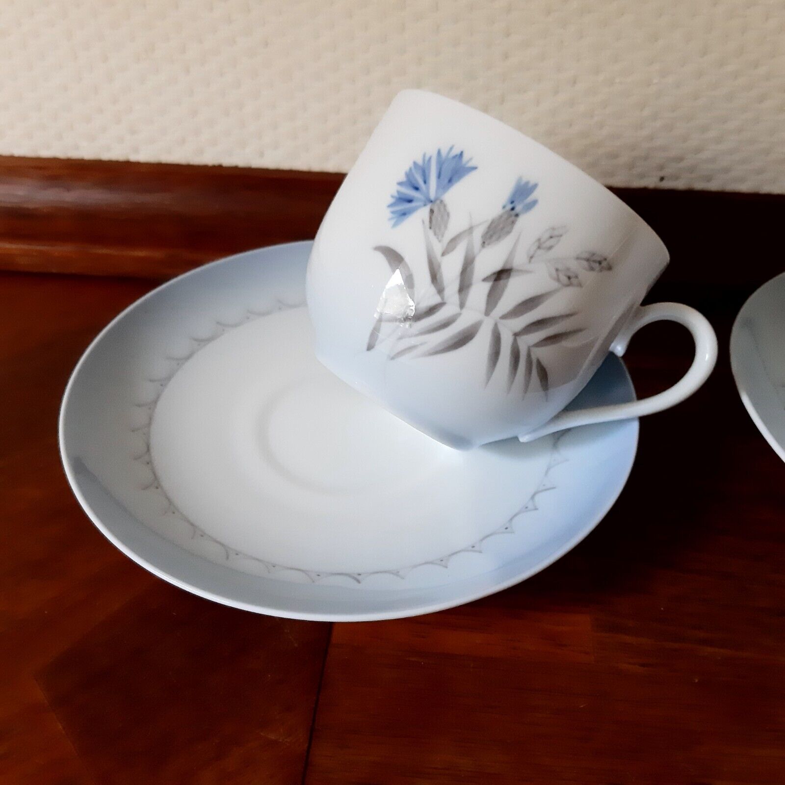 2 Coffee sets Demeter / Cornflower Bing  Grondahl Royal Copenhagen Fact 2nd