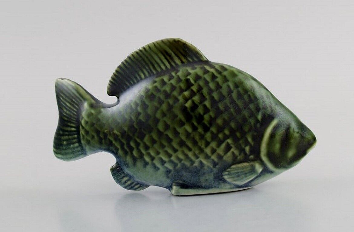 Sven Wejsfelt (1930-2009) for Gustavsberg Unique Stim fish in glazed ceramics