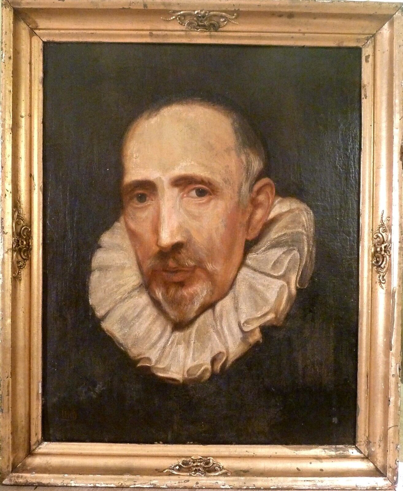 AFTER ANTHONY VAN DYCK PORTRAIT OF CORNELIS VAN DER GEEST SIGN LIVELY BRUSSEL