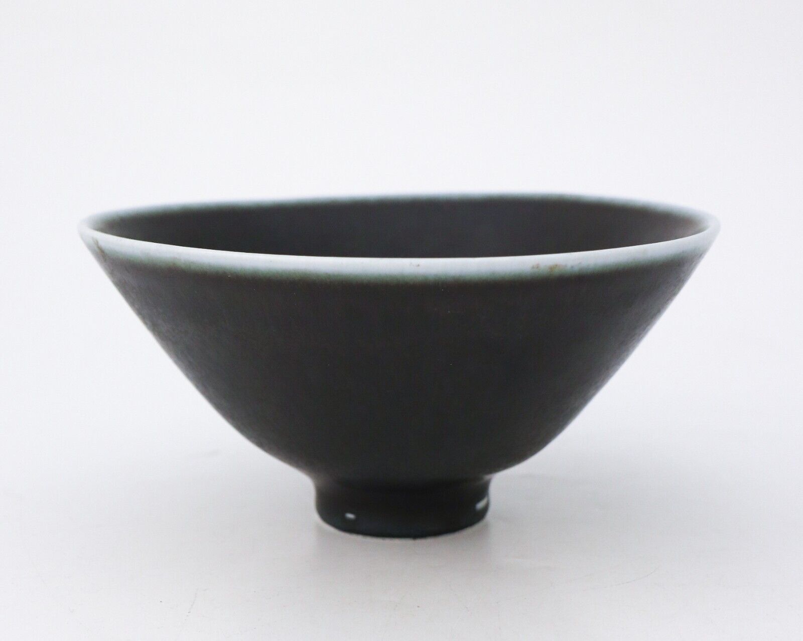 Black Bowl - Carl-Harry Stålhane (Stalhane) - Rörstrand / Rorstrand  - 1950s