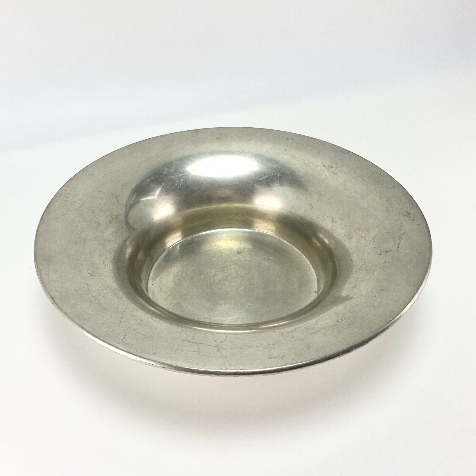 Vtg Danish Mid-Century Modern Just Andersen Nanna Ditzel Pewter Fruit Bowl Dish