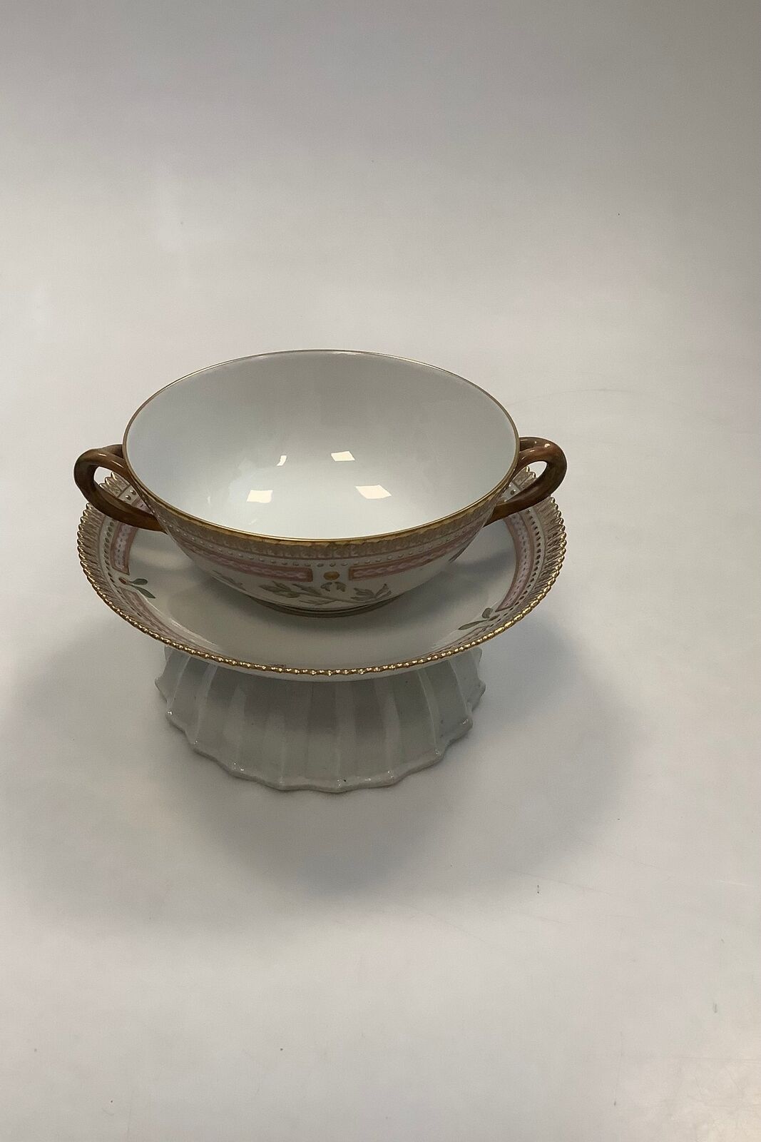 Royal Copenhagen Flora Danica Bouillon Cup with saucer No 20/3612