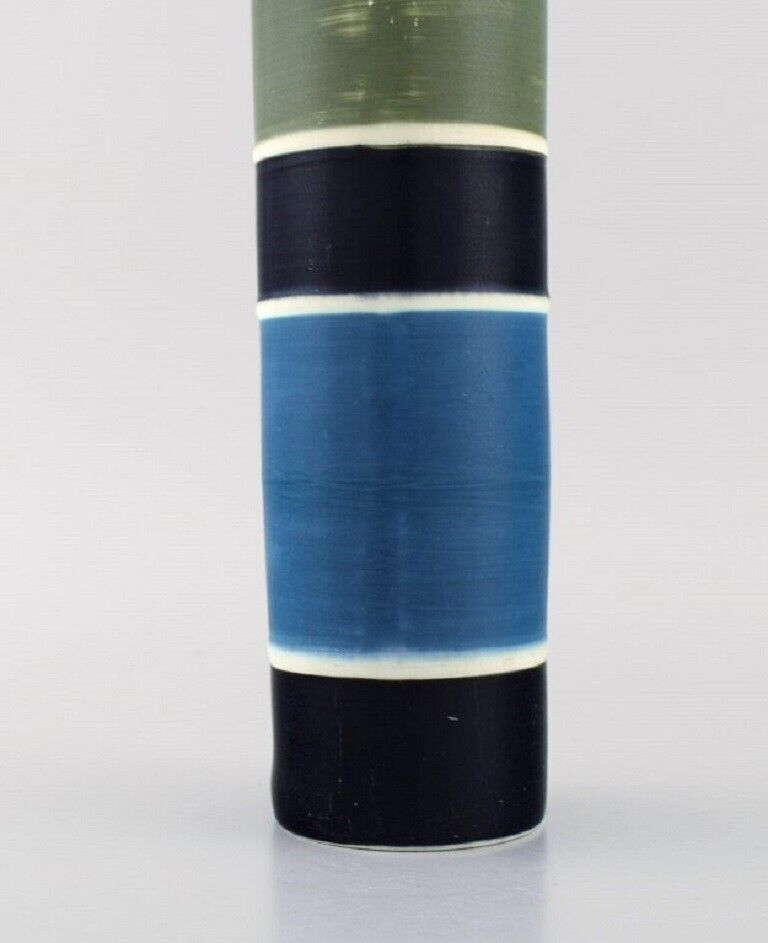 Carl-Harry Stålhane for Rörstrand Large cylindrical Tema vase Mid-20th C