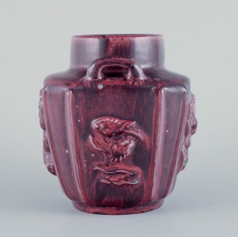 Bode Willumsen for Royal Copenhagen Ceramic vase with mythological motifs