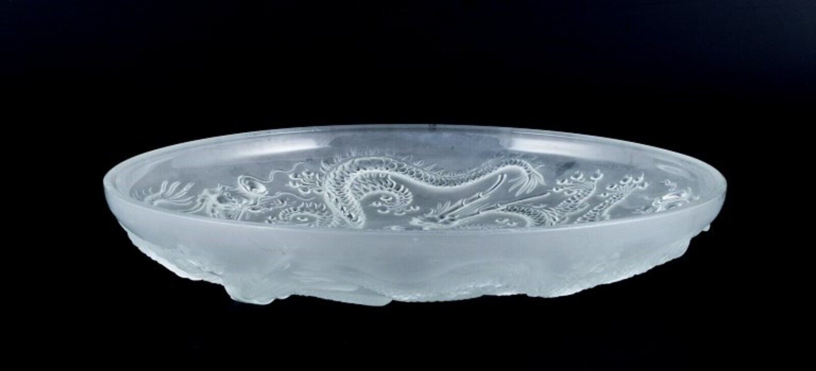 Josef Inwald Colossal Art Deco art glass bowl in Barolac glass 1930/40s