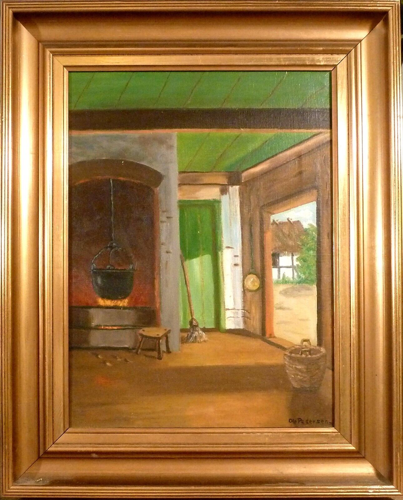 OLE PEDERSEN! FARMHOUSE INTERIOR WITH OPEN DOOR