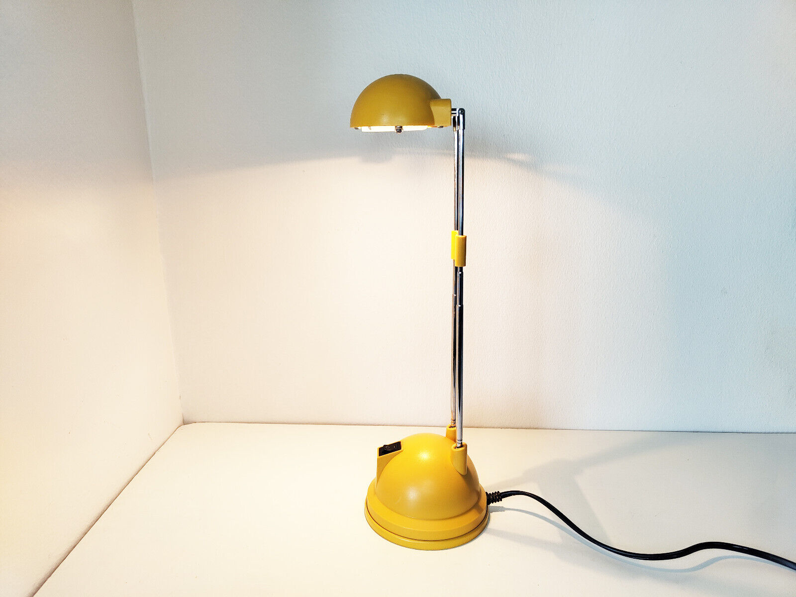 Vintage yellow desk lamp Ikea pop art postmodern Swedish design