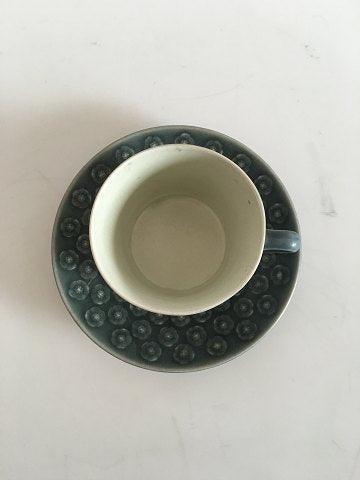 Bing  Grondahl Kronjyden Blue Azur Coffee Cup and Saucer