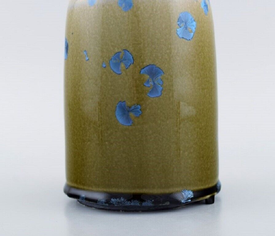 Isak Isaksson Swedish ceramicist Unique vase in glazed ceramics Late 20th C