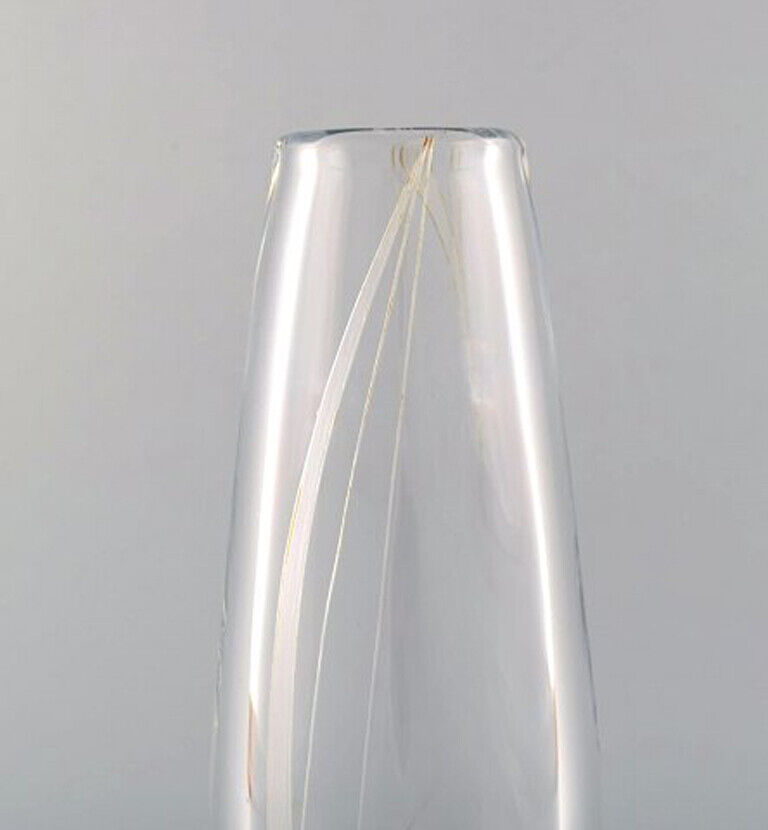 Sven Palmqvist for Orrefors Vase in clear art glass