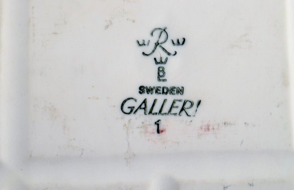 Bertil Lundgren for Rörstrand "Gallery 1" wall plaque in glazed porcelain