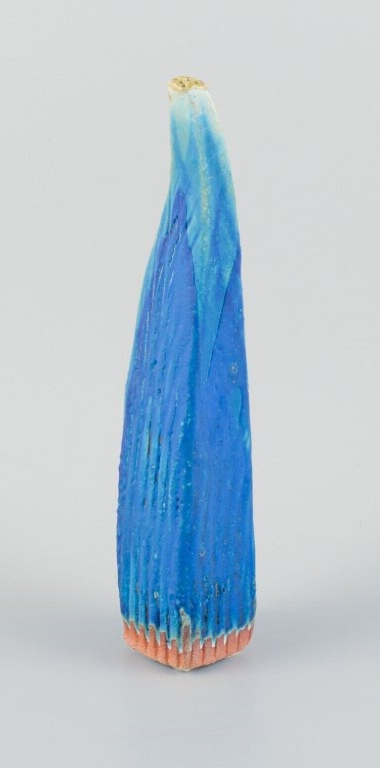 Linda Mathison Unique ceramic sculpture with turquoise glaze