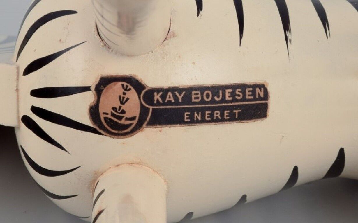 Kay Bojesen well-known Danish designer Wooden figurine of a zebra