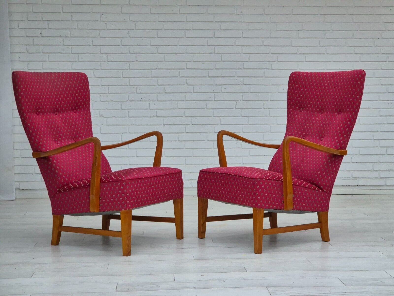 1970s Scandinavian chairs original very good condition ash wood