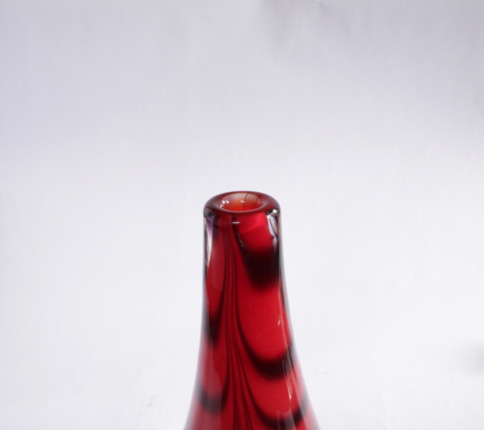 Heavy glass vase by Målerås Designer unknown