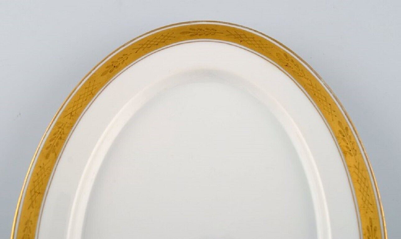 Royal Copenhagen service no 607 Two oval porcelain dishes