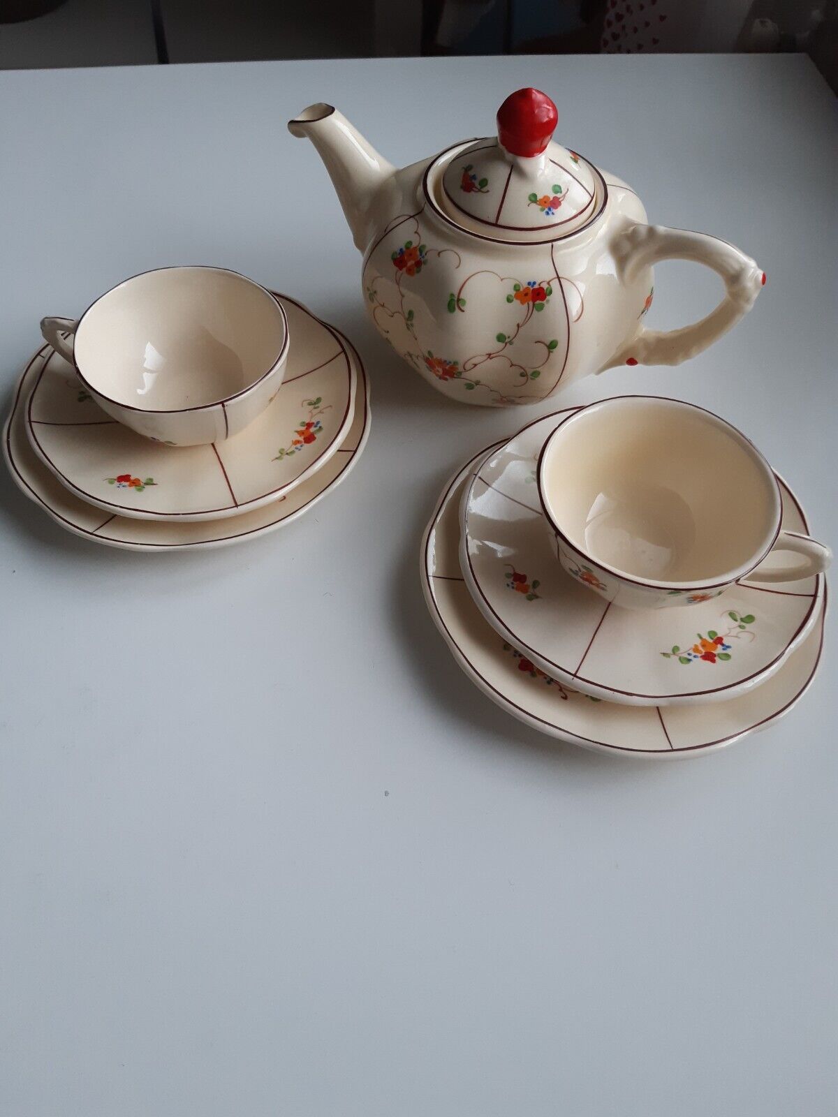 Ditmar Urbach Rare Art Deco tea set Czechoslovakia