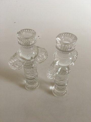 Bjorn Wiinblad Rosenthal Glass Candlesticks