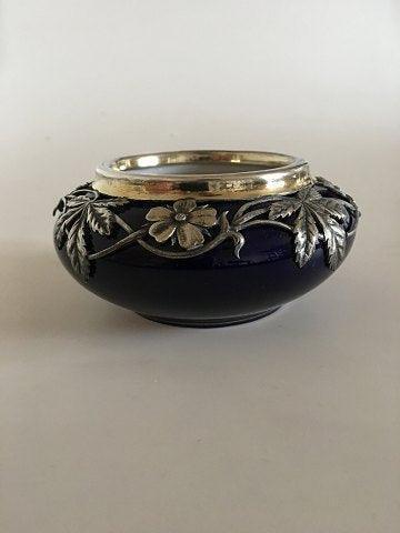 Royal Copenhagen Bowl with A Michelsen Silver Mounted Art Nouveau Top