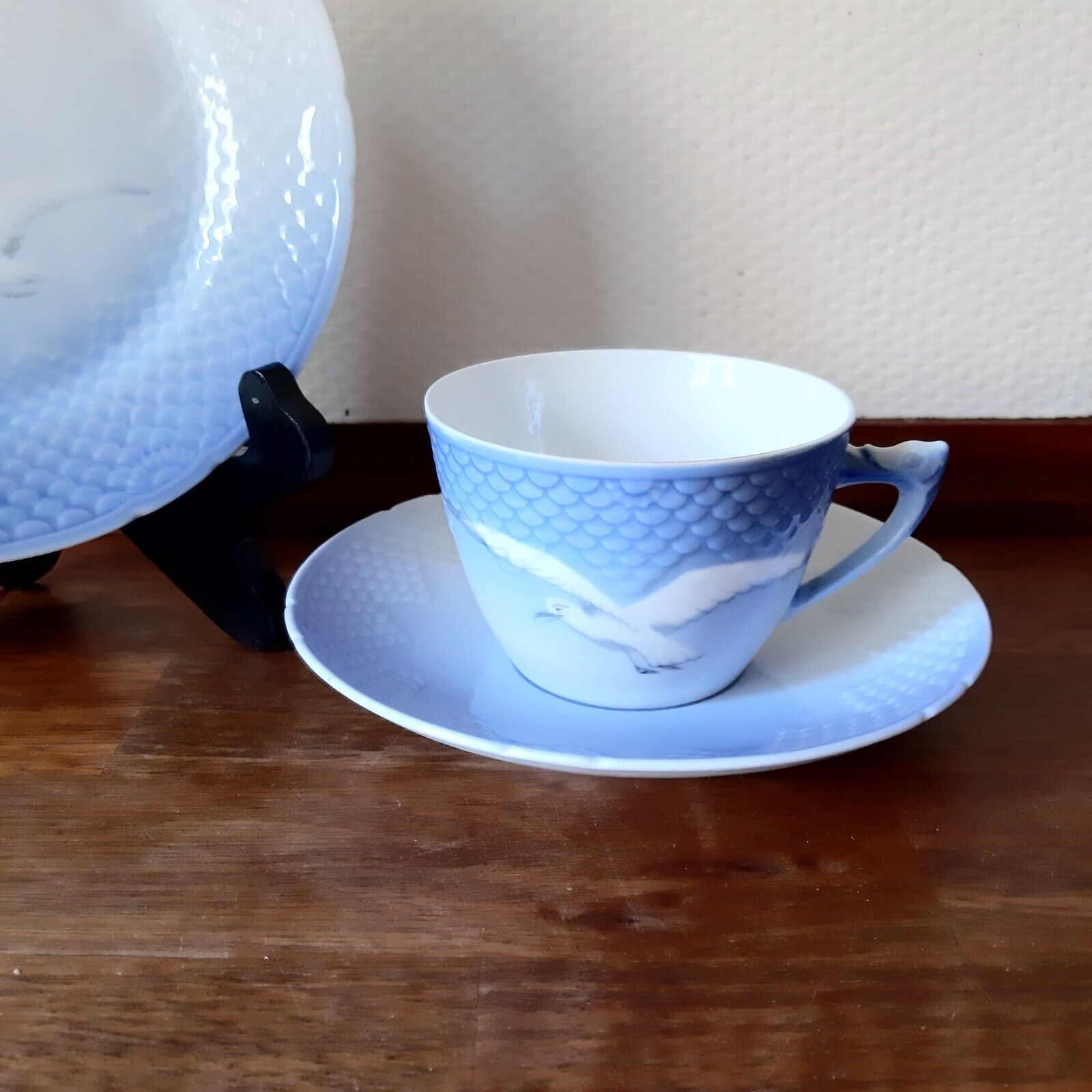 Breakfast TRIO Coffee / Tea Set SEAGULL # 103 Bing  Grondahl Royal Copenhagen