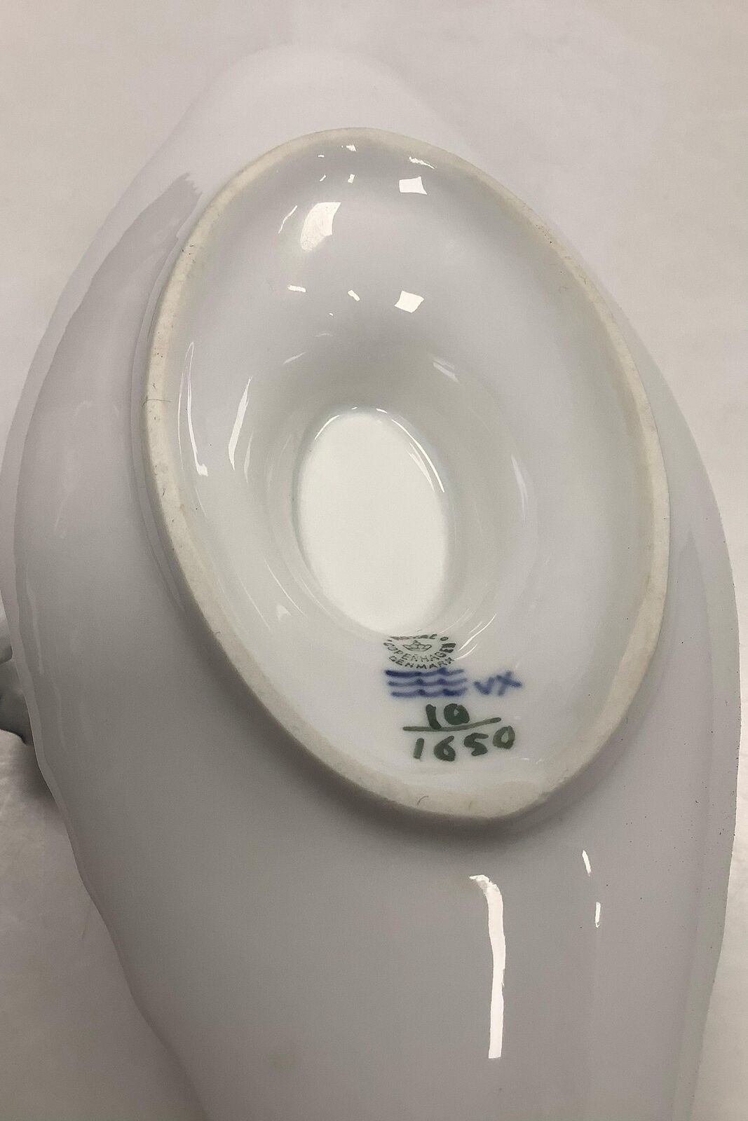 Royal Copenhagen Blue Flower Curved Gravy Boat No 1650