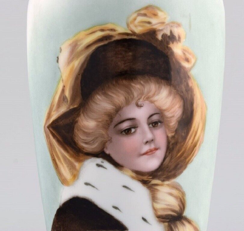 H Hedenborg for Rosenthal Antique vase in porcelain with female portrait