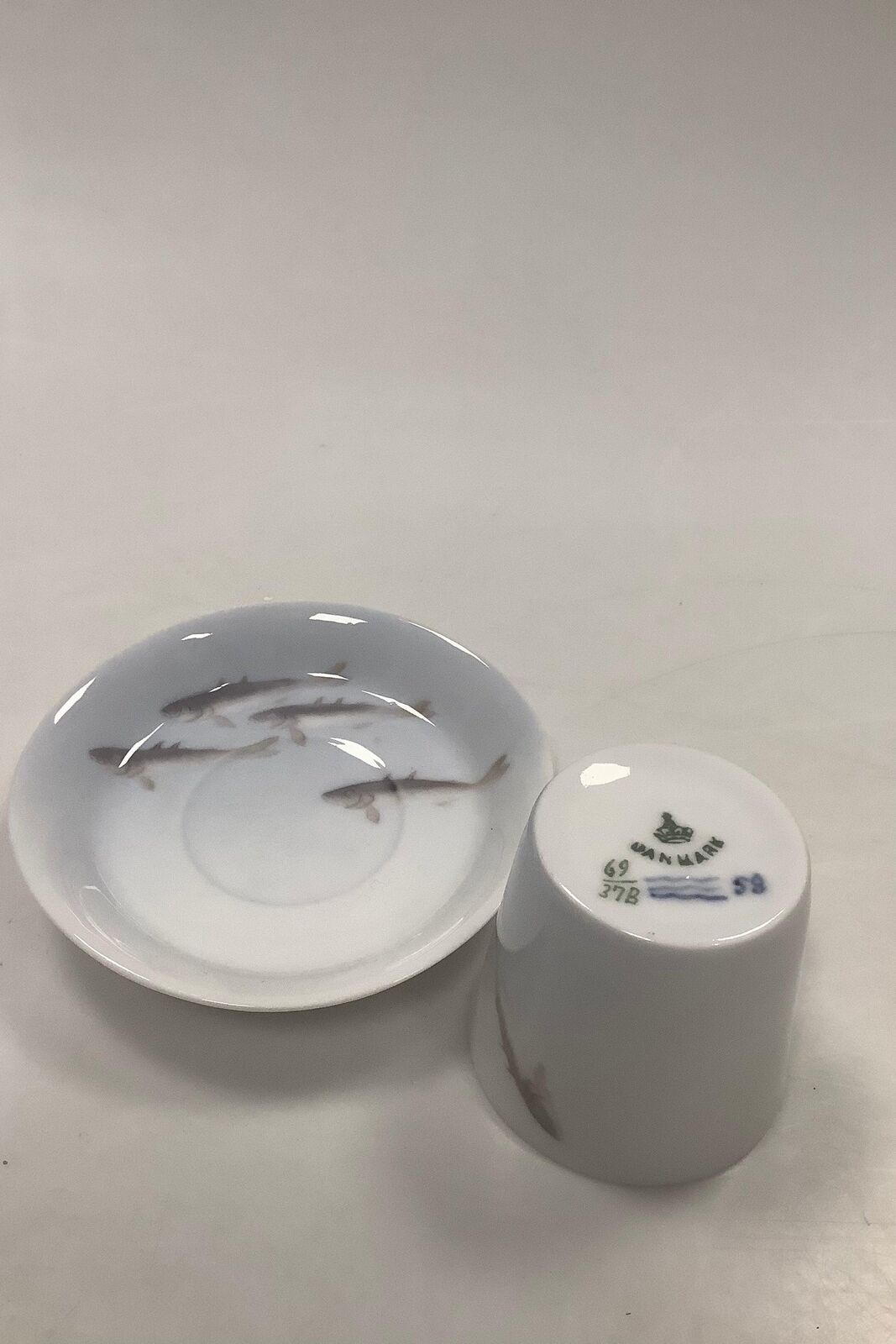 Royal Copenhagen Art Nouveau Cup with Fish No 69/37B