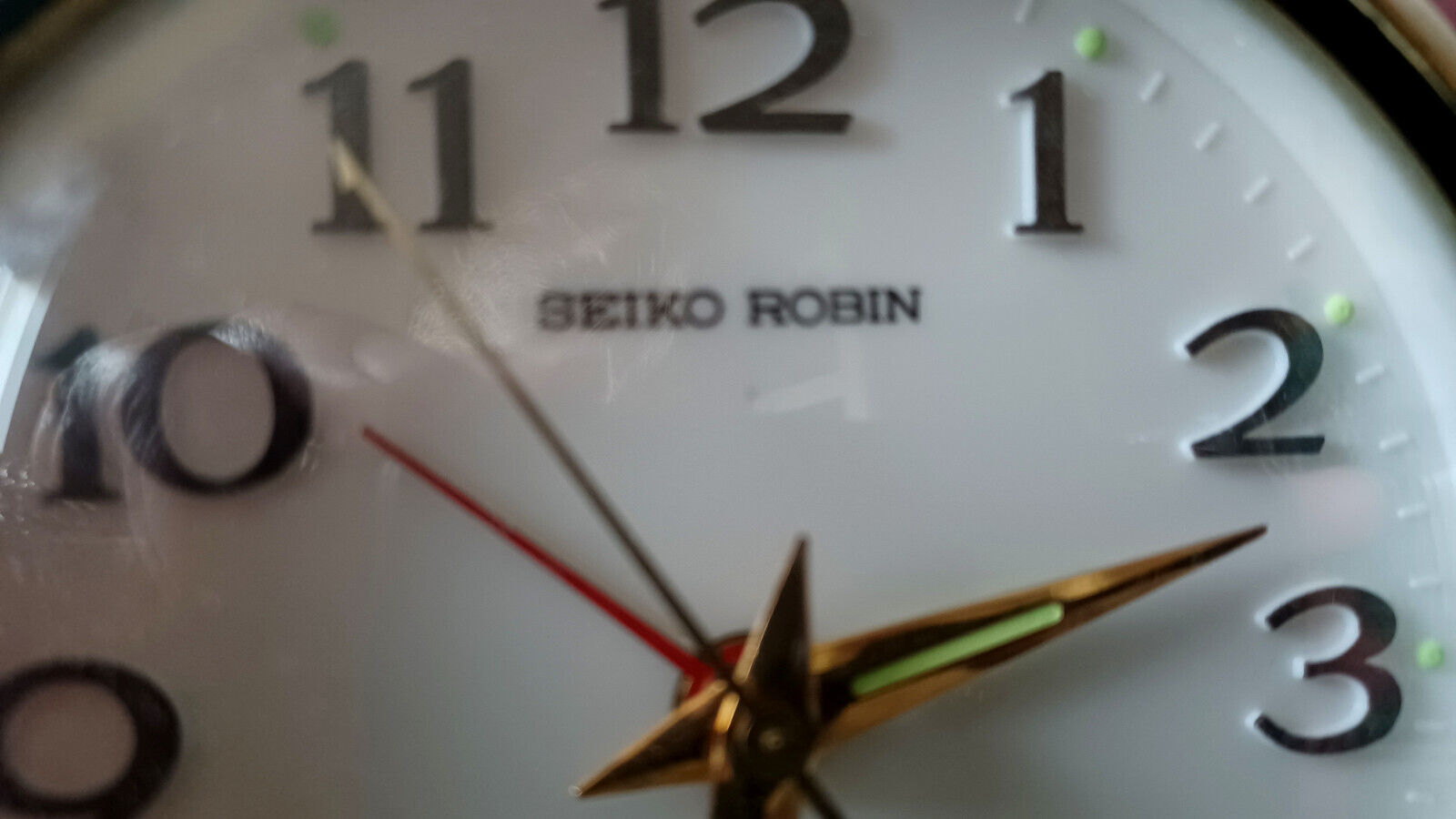 Vintage Midcentury Modern Atomic 1960's Seiko Robin Japan Clock