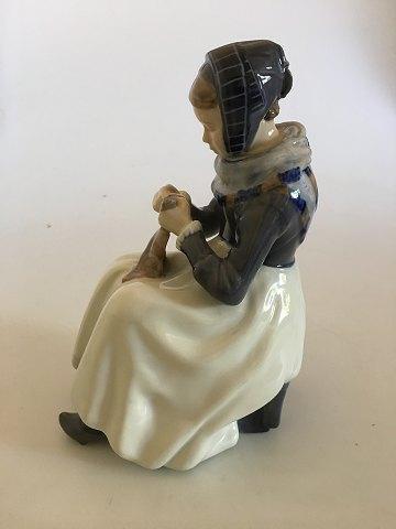 Royal Copenhagen Figurine of Woman with Cloth No 1317