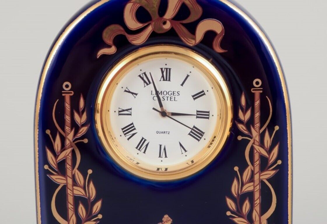 Limoges France Clock and decorative object in porcelain