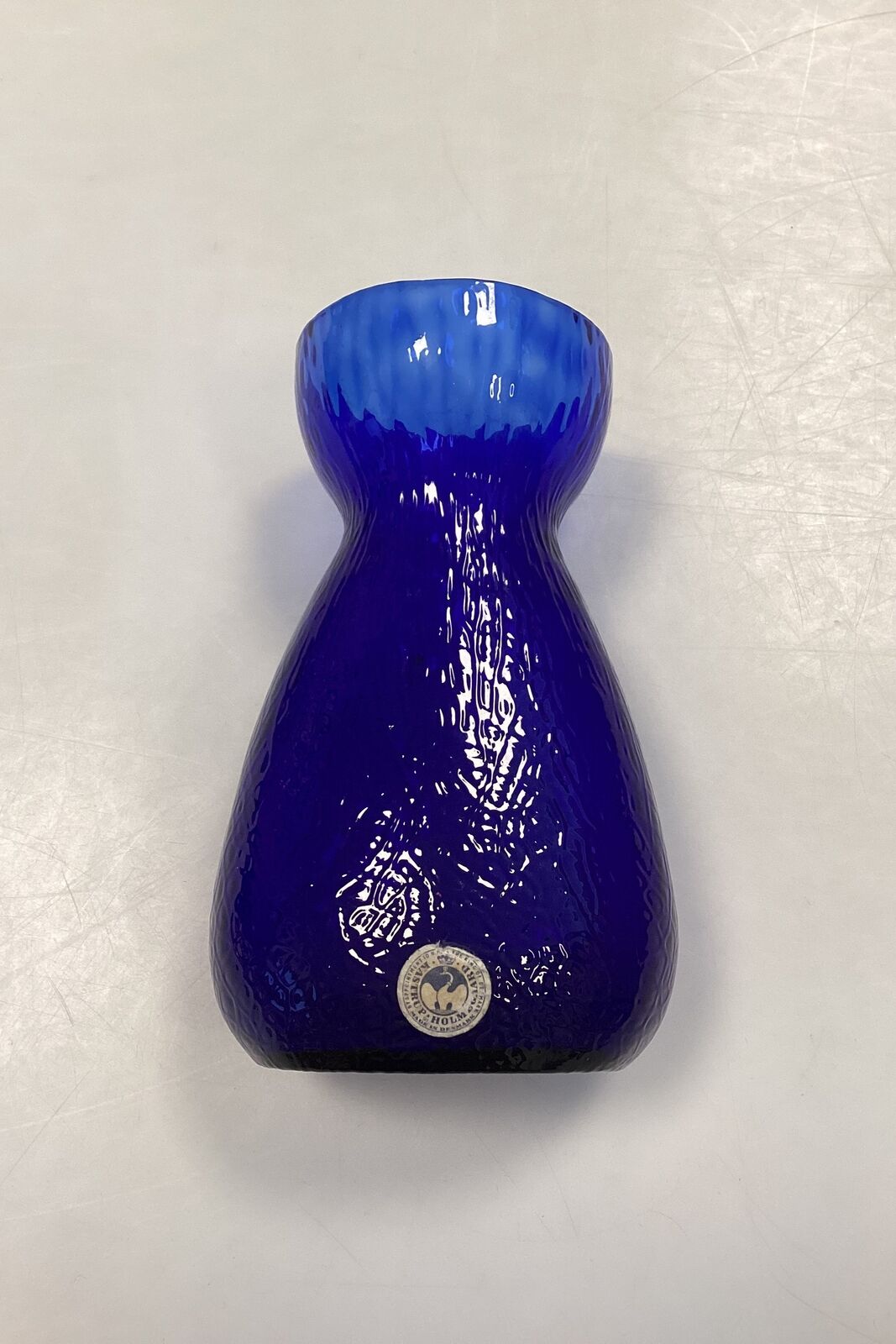 Cobalt blue Hyacinth glass Holmegaard / Kastrup