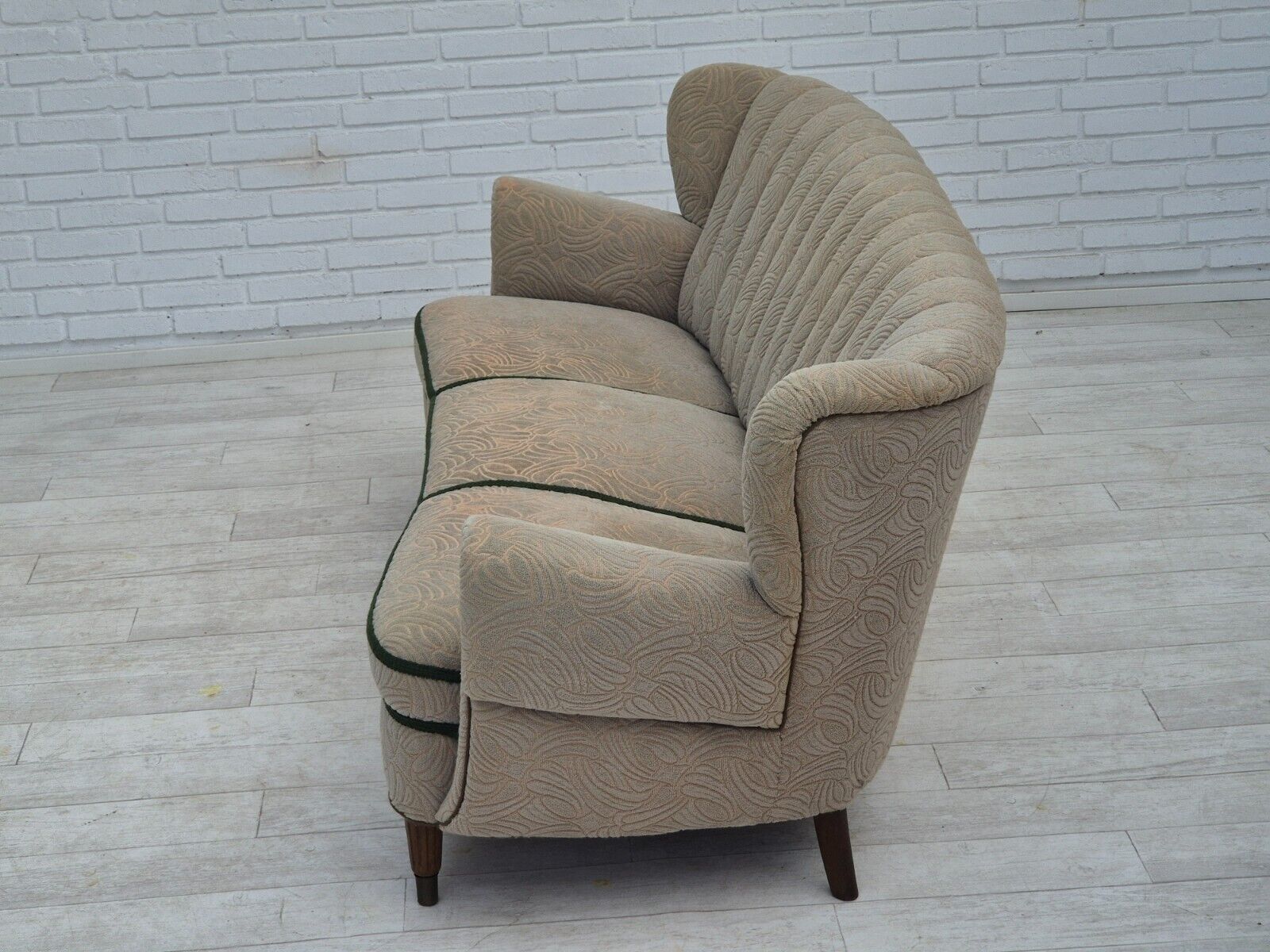 1960s Danish 3 seater sofa original good condition cotton-wool