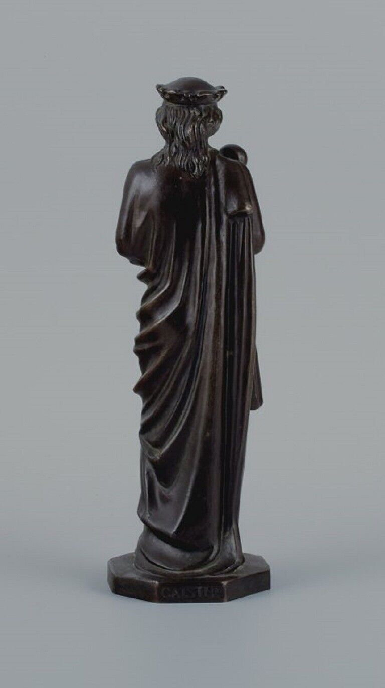 Johan G C Galster (1910-1997) Bronze figure of the Virgin Mary and Child