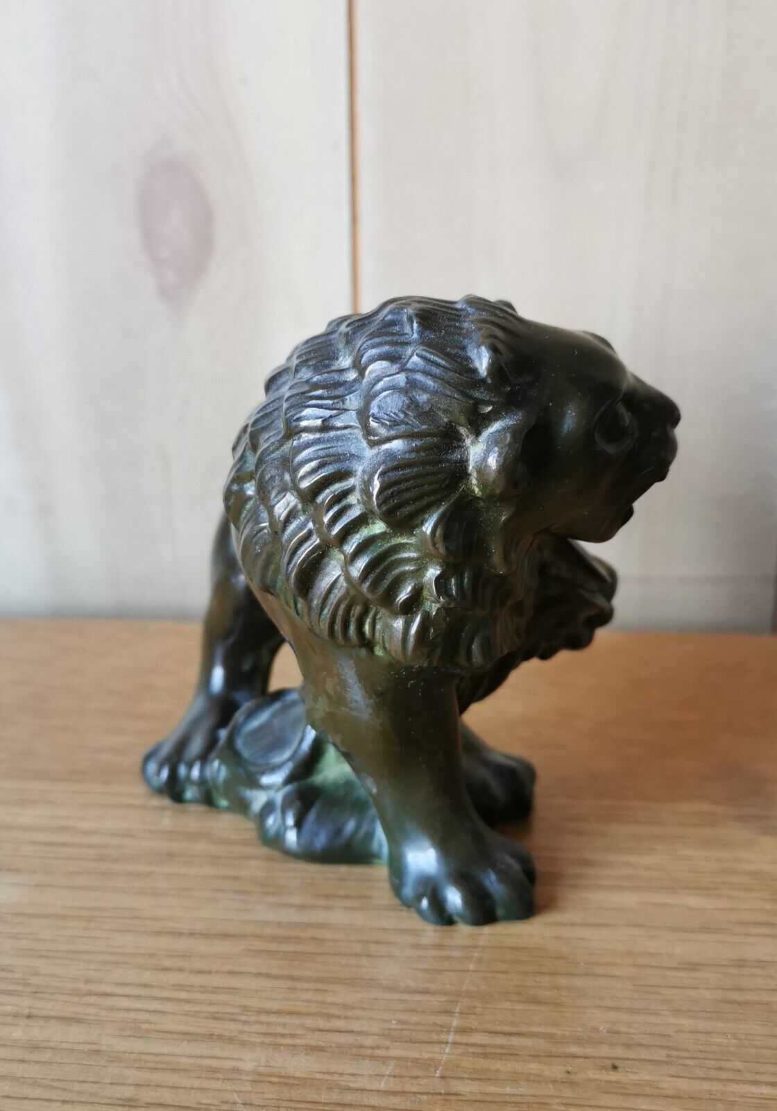 JUST ANDERSEN Art Deco Metal Figurine Lion Statue Denmark Pen Holder D 1931 Vase