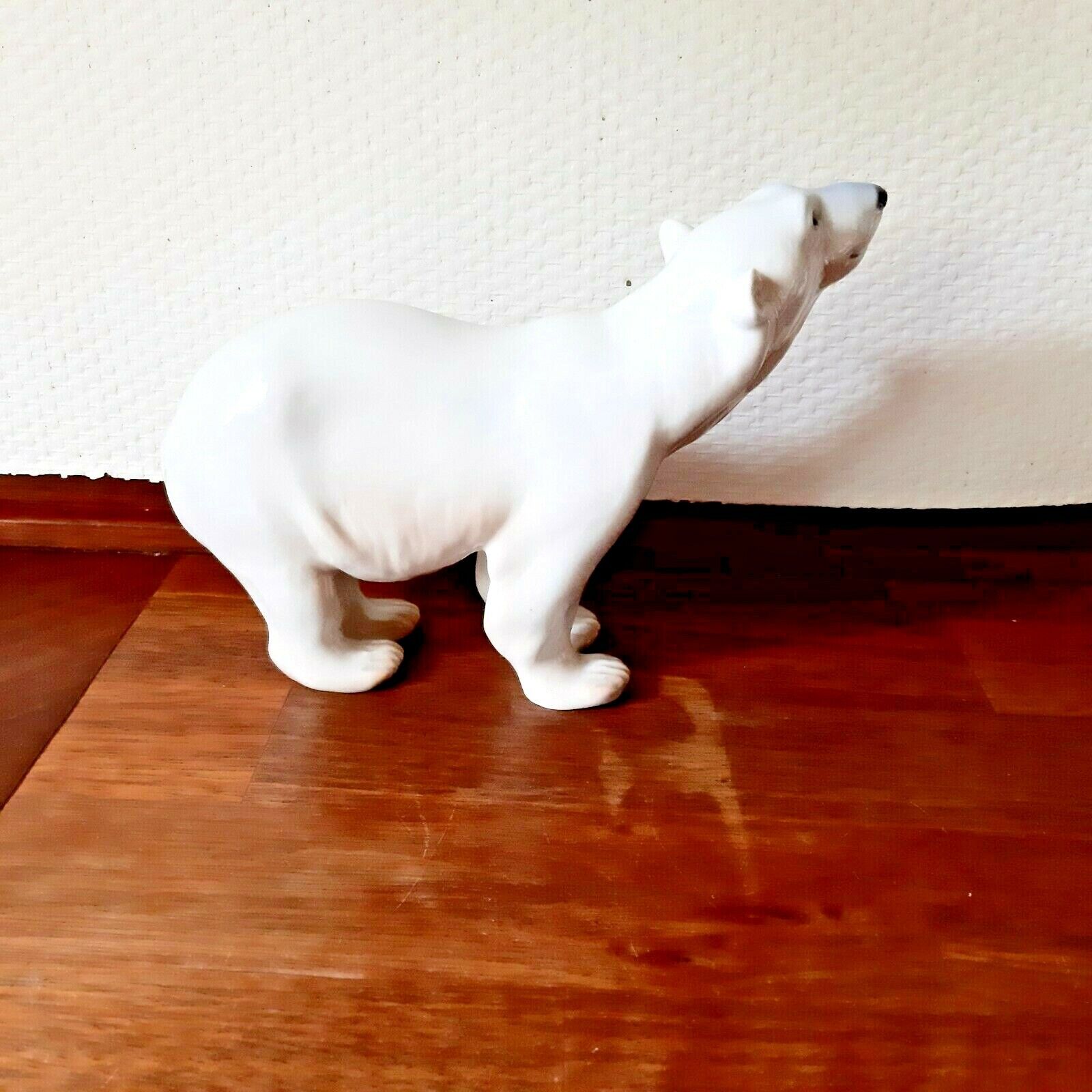 POLAR BEAR STANDING # 1692 Niels Nielsen Bing & Grondahl Royal Copenhagen Fact 2