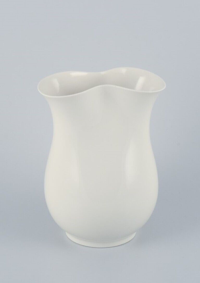 Thorkild Olsen for Royal Copenhagen Porcelain vase in modernist design