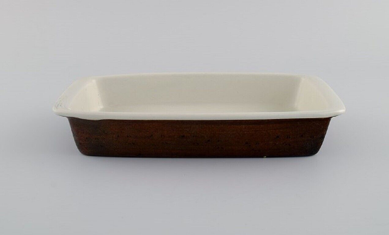 Stig Lindberg for Gustavsberg Two Coq serving dishes in glazed stoneware