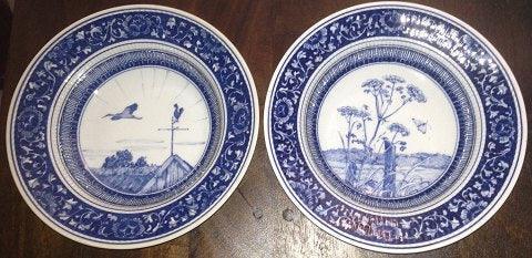 Royal Copenhagen Unique Bonnesen Service by Oluf Jensen Deep Plates with motif