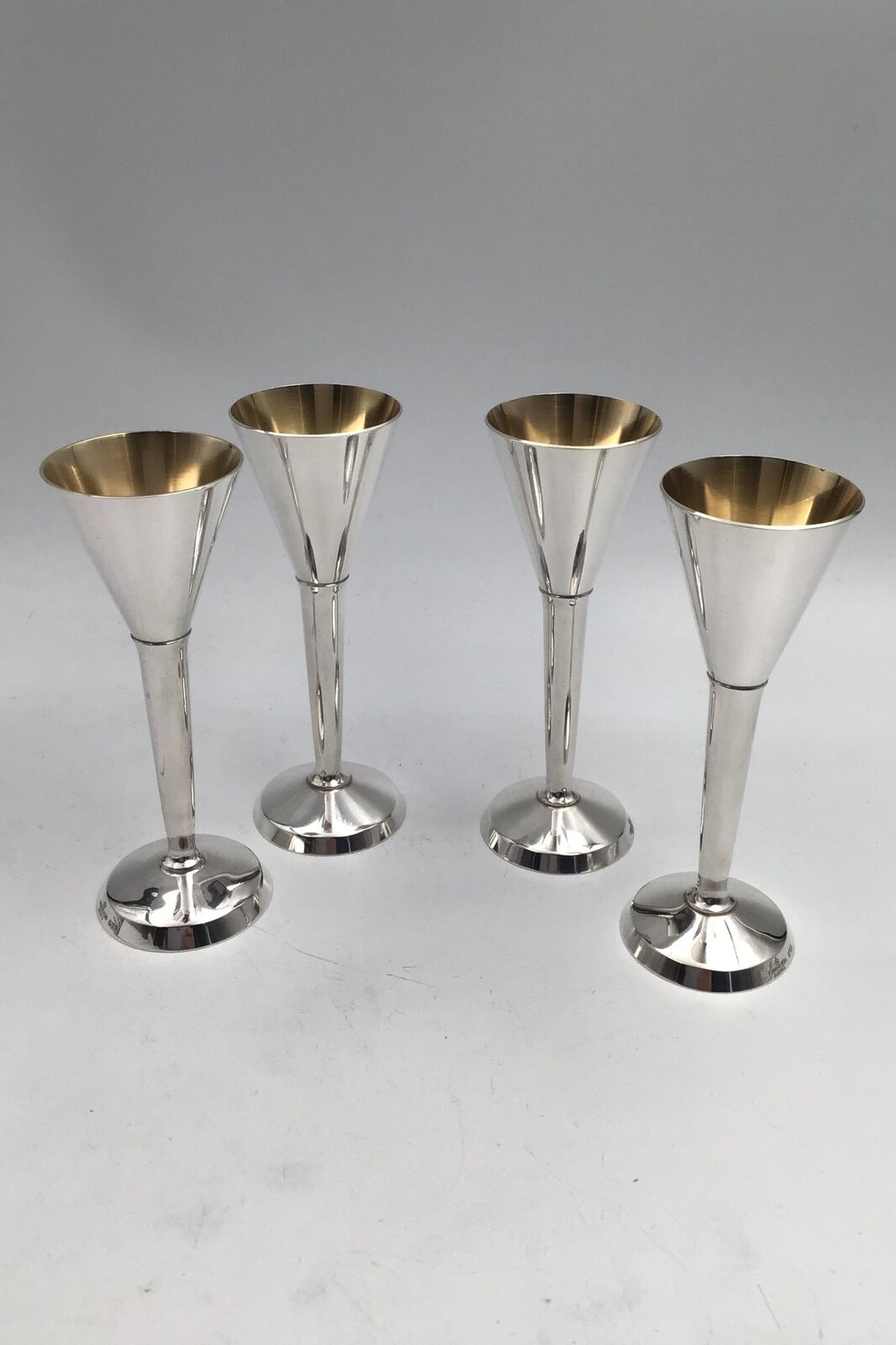 Franz Hingelberg Sterling Silver Shot Glass Set (4)