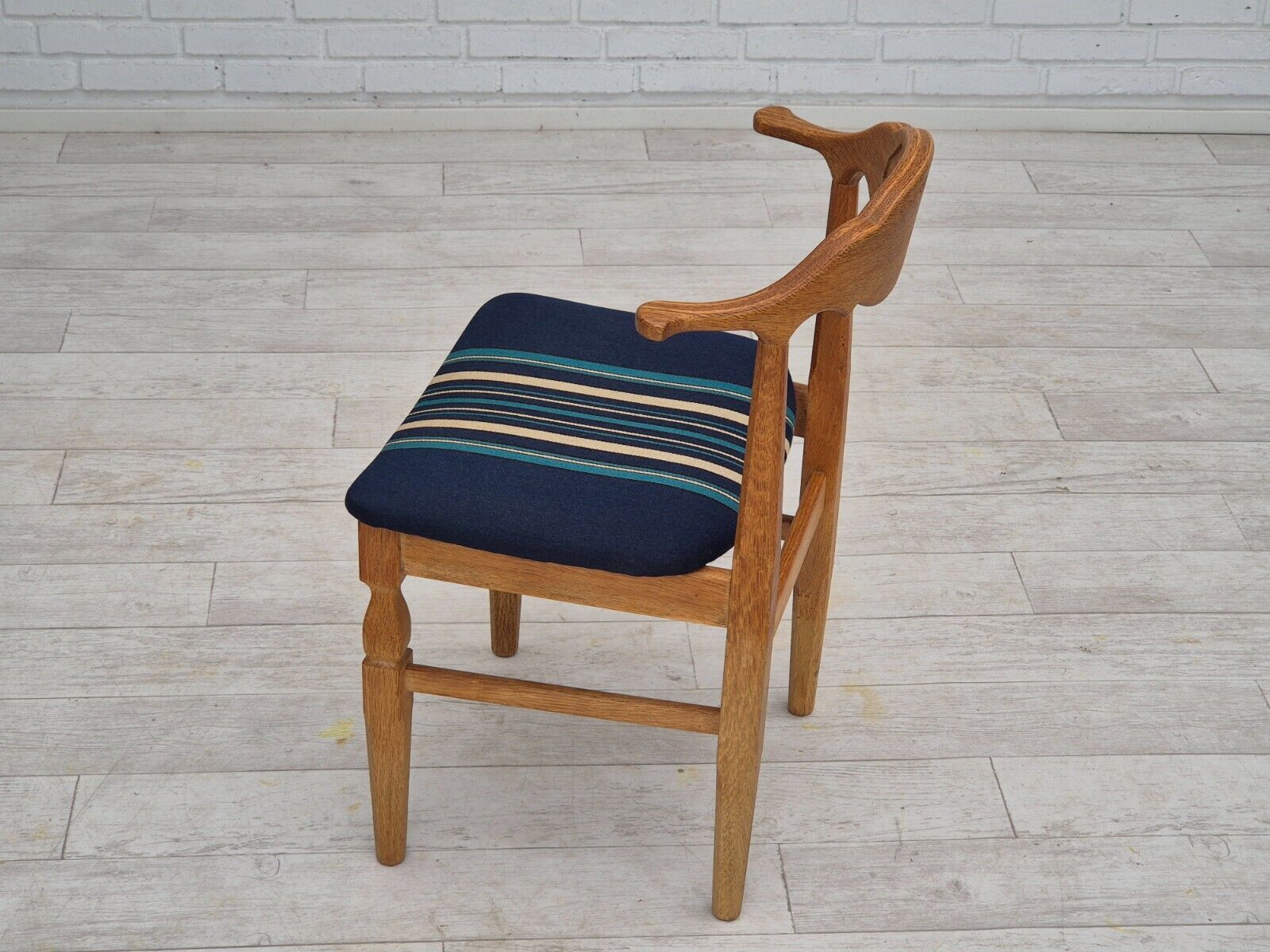 1970s Danish design by Henning Kjærnulf set of 4 dinning chairs oak wood