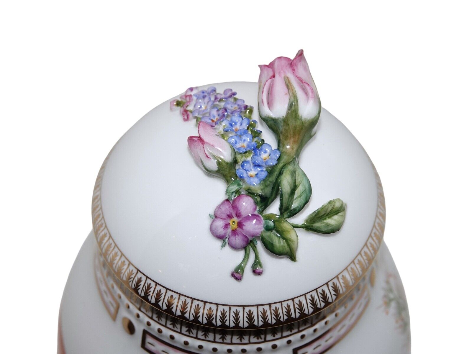 Royal Copenhagen Flora Danica Lidded Vase