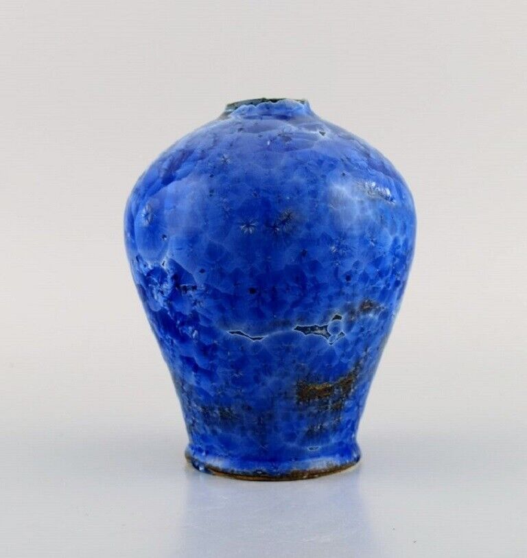 Eli Keller (b 1942) Sweden Unique vase in glazed stoneware 21st C