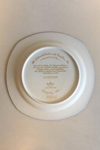 Bjorn Wiinblad Christmas Plate by Rosenthal "Oh Shepherds Men and Women Come"