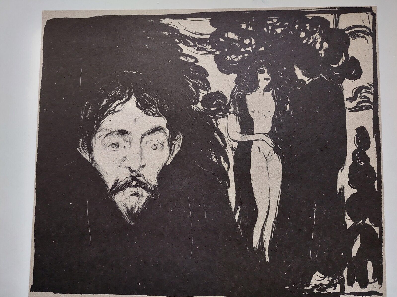 Edvard Munch Original exhibition poster from 1975 Louisiana Museum