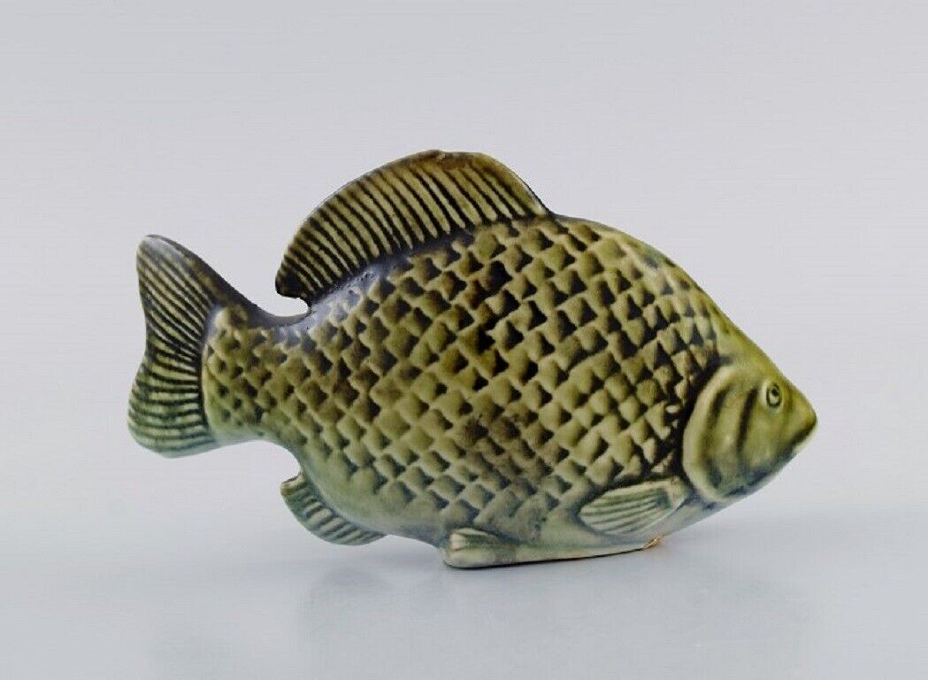 Sven Wejsfelt (1930-2009) for Gustavsberg Unique Stim fish in glazed ceramics