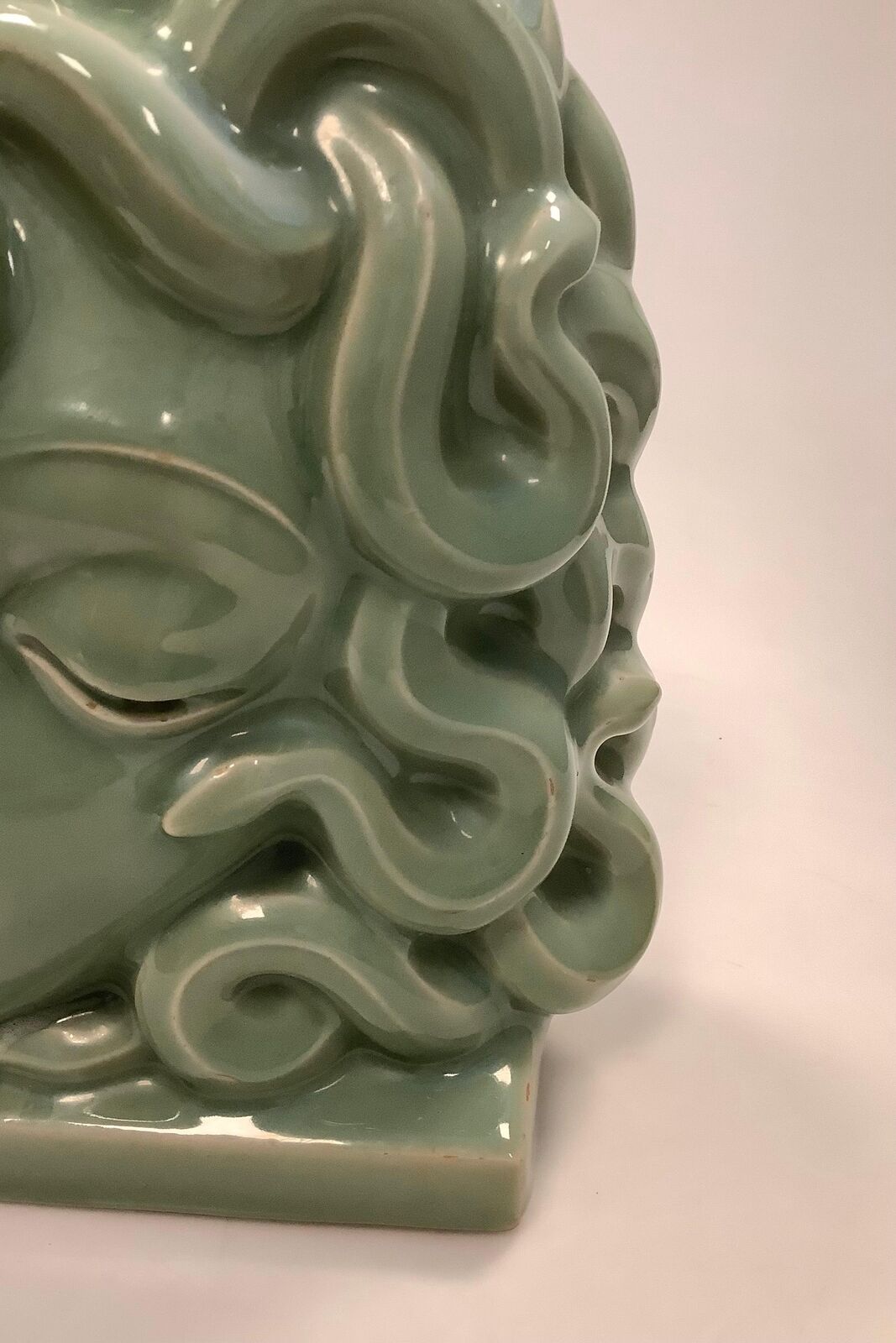 Royal Copenhagen Green Celadon Mask of Medusa No 2950 Hans Henrik Hansen 1927